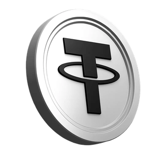 Seção informativa da plataforma exibindo o gráfico da moeda Tether USDT